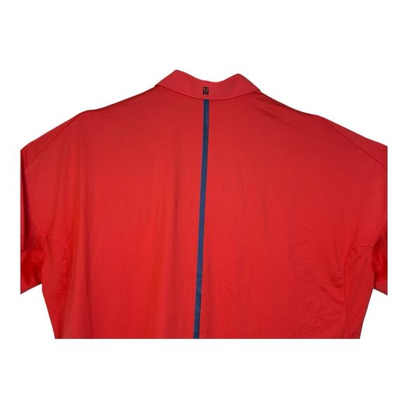 Nike Tiger Woods Velocity Max Blocked Polo Shirt Men XL Orange 833163-852 - Picture 8 of 16